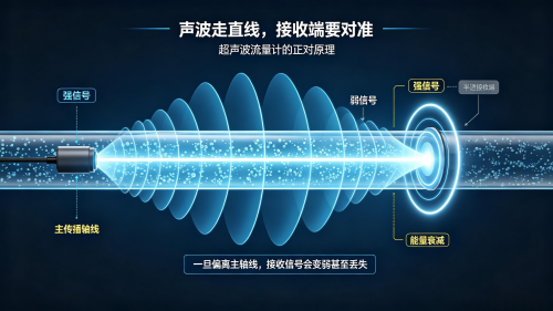 超聲波流量計換能器正對原理科普 (1).png